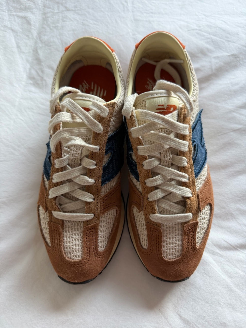 Sezane x New balance 471 ecru / brown in size 7